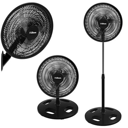 Ventilador Liliana 3 en 1 De pie / Turbo / Pared 20" 3 Aspas Metálicas VP20K.