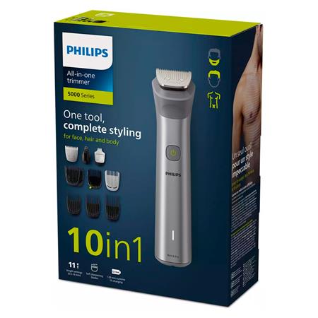 Kit Profesional Philips para Rostro Cabeza y Cuerpo 10 Accesorios MG5920/15