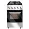 Cocina Multigas Morelli 55cm Acero Inoxidable Ladrillos Refractarios