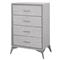 Cajonera | Organizador Dalton 4 Cajones Gris Metal Tela 231004