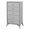 Cajonera | Organizador Dalton 5 Cajones Gris Metal Tela 231027