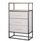 Cajonera | Organizador Dalton 3 Cajones Gris Negro Madera 24204