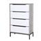 Cajonera | Organizador Dalton 4 Cajones Blanco Gris 24304L