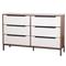 Cajonera | Organizador Dalton 6 Cajones Blanco Marrón 24306L