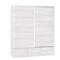 Placard Premium 2 Puertas Corredizas 3 Cajones 182x211x60cm jacaranda Orlandi