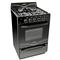 Cocina Negra 56cm 4 Hornallas Fácil Limpieza Florencia