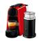 Cafetera Nespresso Essenza Mini Roja con Aeroccino
