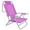 Reposera Playera Descansar Violeta Aluminio 5 Posiciones 80012
