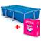 COMBO: Pileta Pelopincho 2800 Litros 270x160x65cm + Cubre Pileta y Base protectora