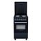 Cocina Eléctrica Dalton 50x50cm Slim Negra Clase A