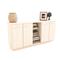 Bahiut 4 Puertas 2 Estantes 160cm Fineline Crema Delos
