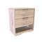 Mesa de Luz Dúo 2 Cajones 60x55x35cm Pino Cascina Delos