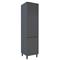Panelero Alto Delos Lux 2 Puerta 5 Estantes Internos Patas con Altura Regulables Gris Sombra