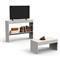 COMBO: Mesa Ratona + Mesa para Tv hasta 55" Roble Blanco Delos