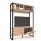 Modular Industrial para Tv hasta 50" 2 Puertas 2 Estantes Roble Nebraska Natural Delos