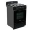 Cocina Florencia Negra 56cm Luz Encendido Timer Reja de Fundición 5547
