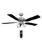 Ventilador de Techo Liliana 5 Paletas Blanco/Negro 120cm 4 Luces Control Remoto