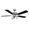 Ventilador de Techo Liliana 5 Palas de Madera Reversibles Blanco/Negro 120cm 4 luces